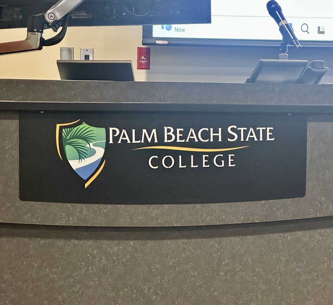 Palm Beach State College podium